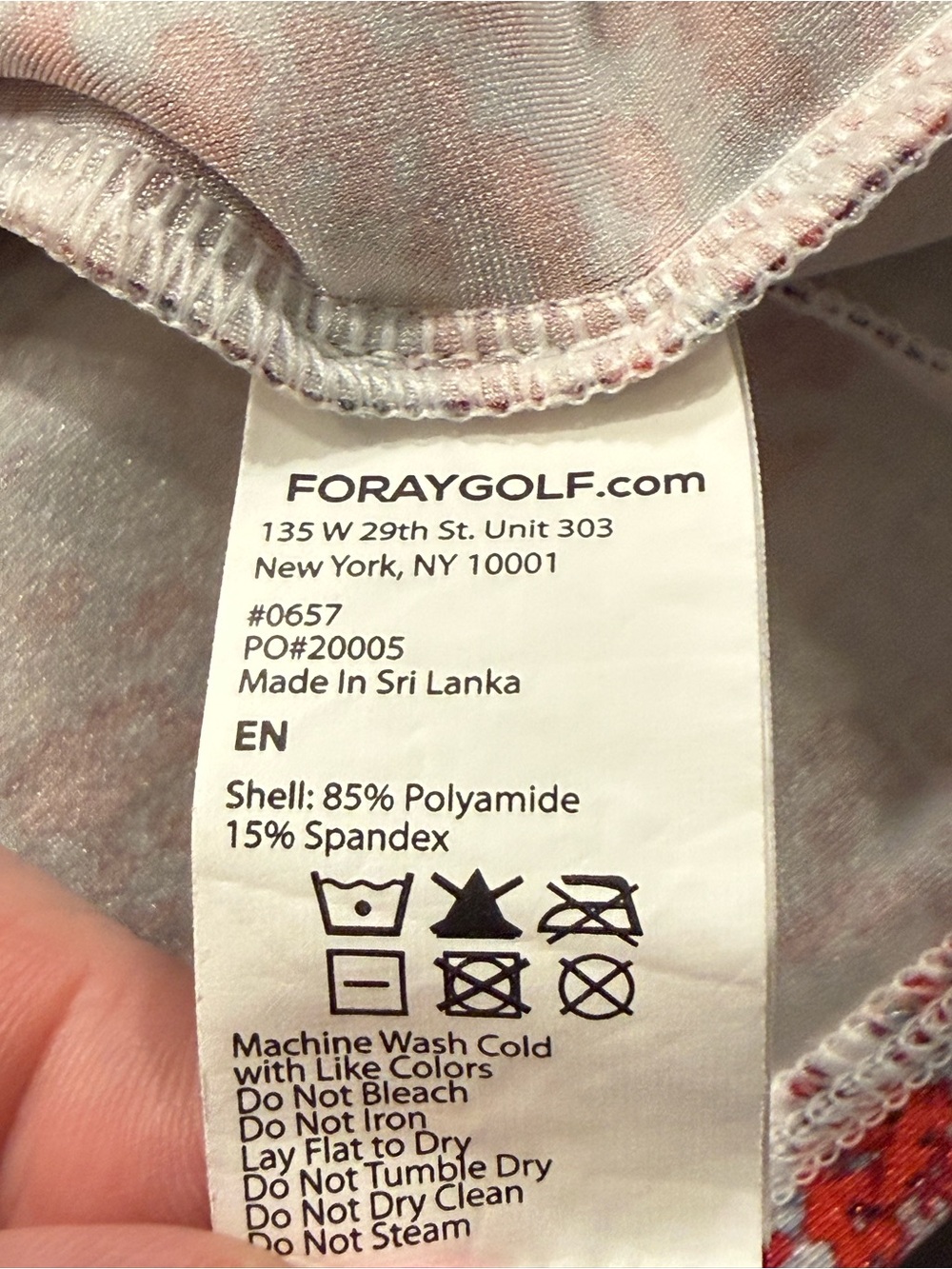 Foray Golf XS Floral Performance Full Zip Jacket Athletic Golf Layer - Picture 7 of 8